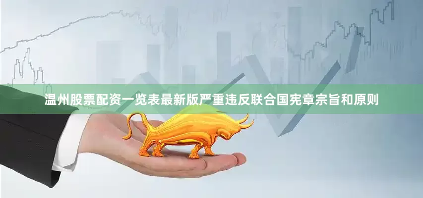 温州股票配资一览表最新版严重违反联合国宪章宗旨和原则